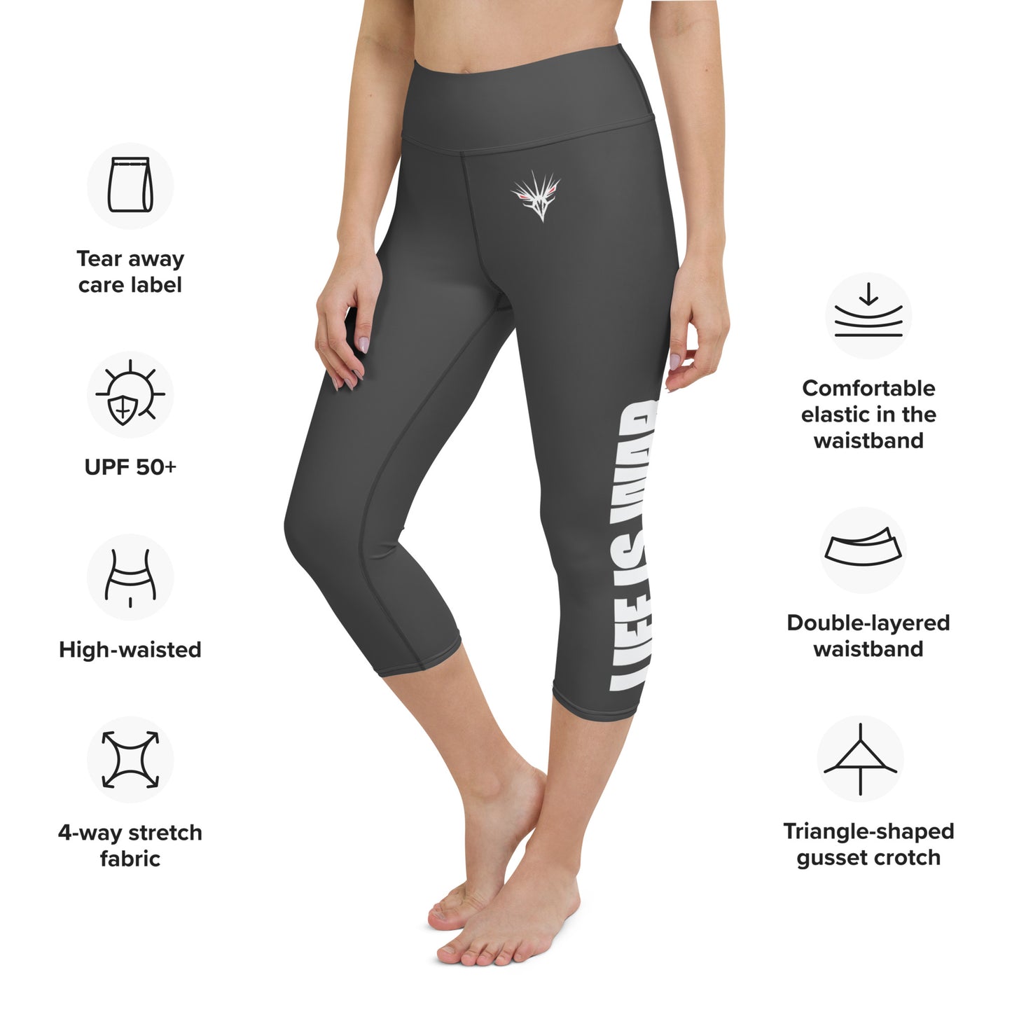 One Shot - Life is War - Yoga Capri Leggings