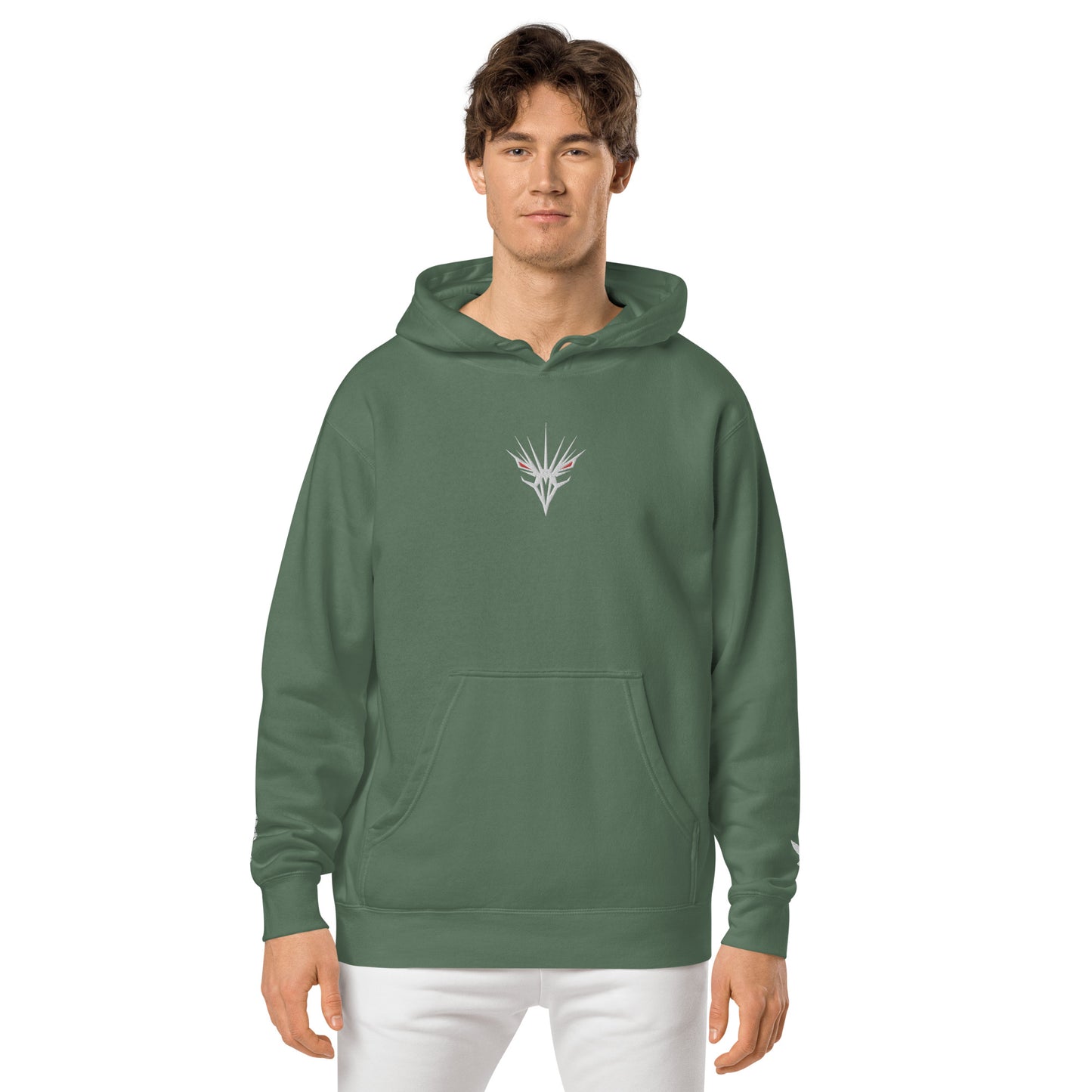 One Shot - Life is War - Embroidered - pigment-dyed hoodie
