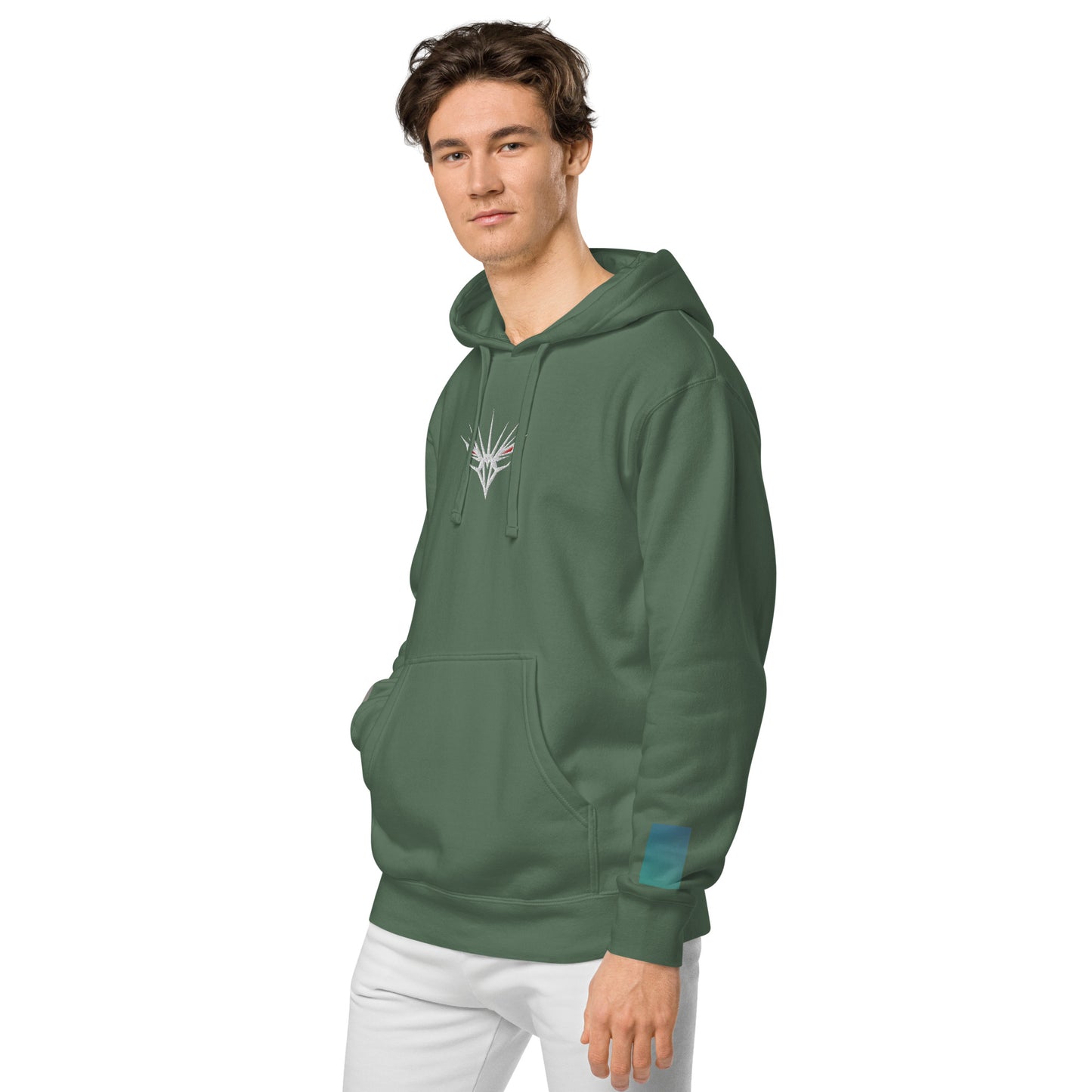 One Shot - Life is War - Embroidered - pigment-dyed hoodie