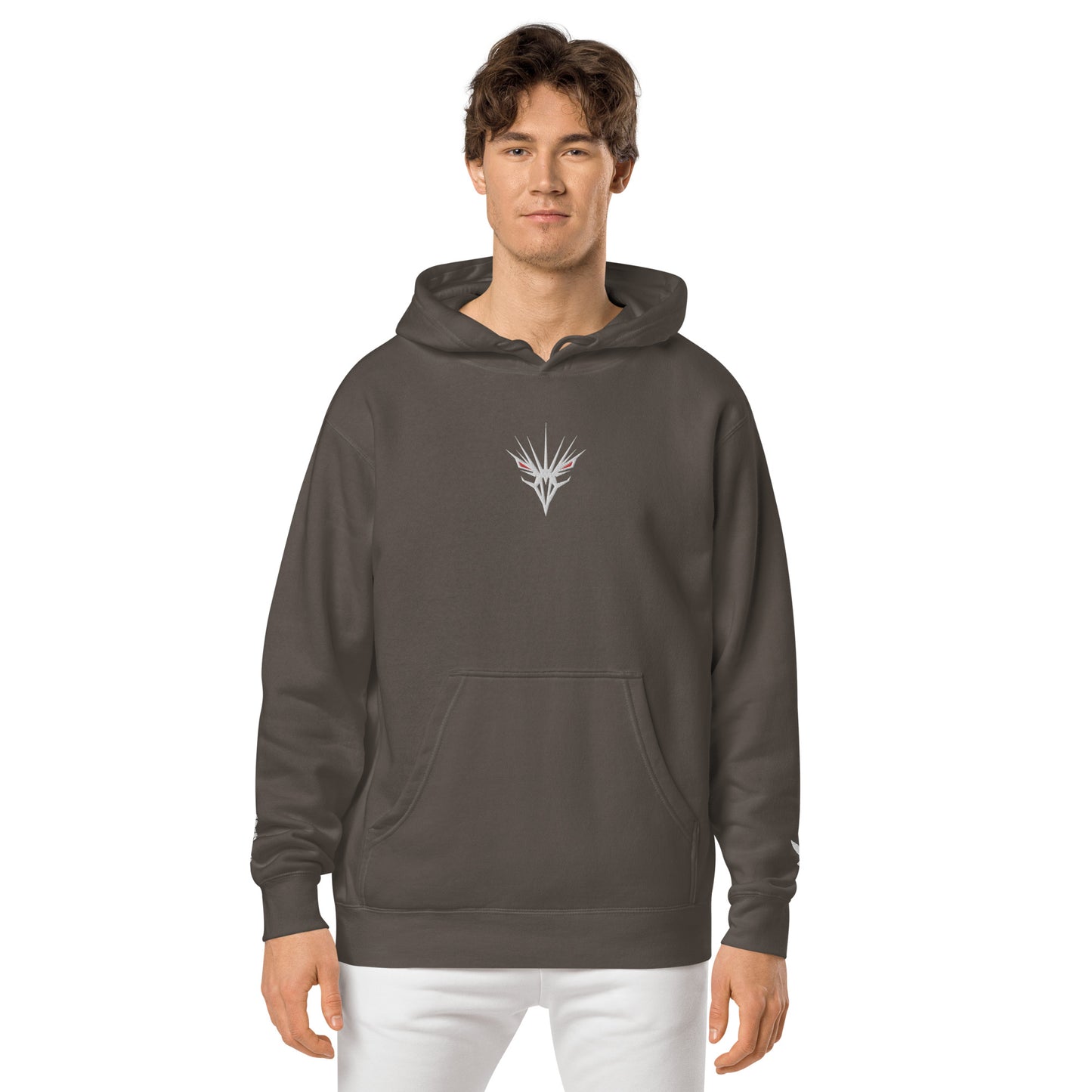 One Shot - Life is War - Embroidered - pigment-dyed hoodie