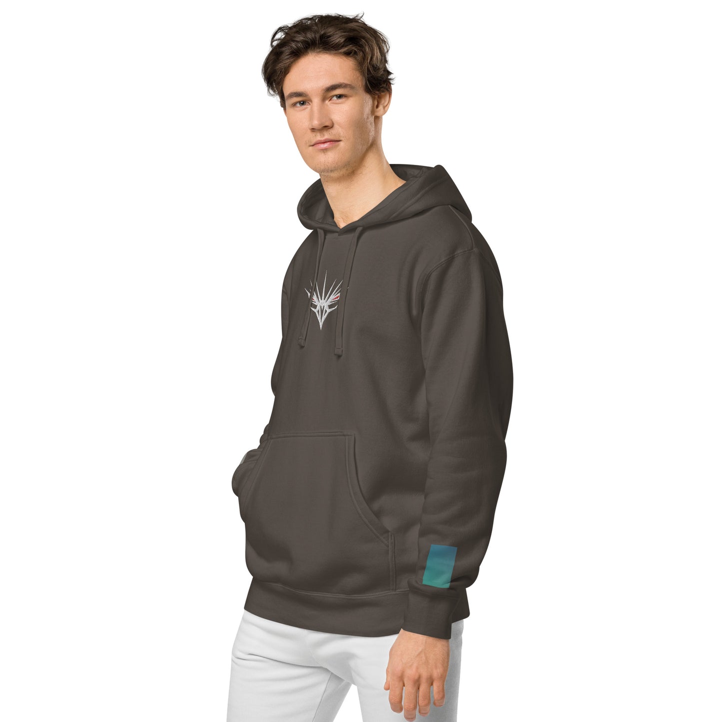 One Shot - Life is War - Embroidered - pigment-dyed hoodie