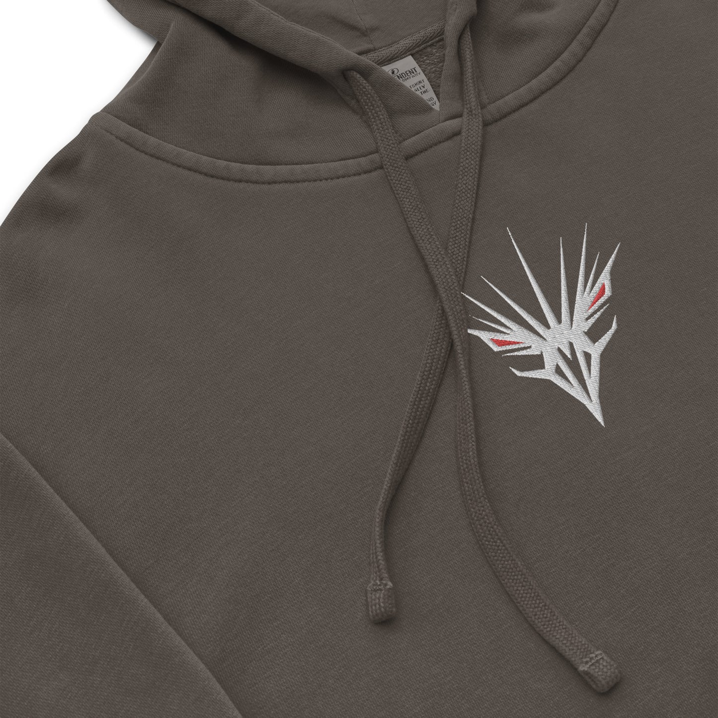 One Shot - Life is War - Embroidered - pigment-dyed hoodie