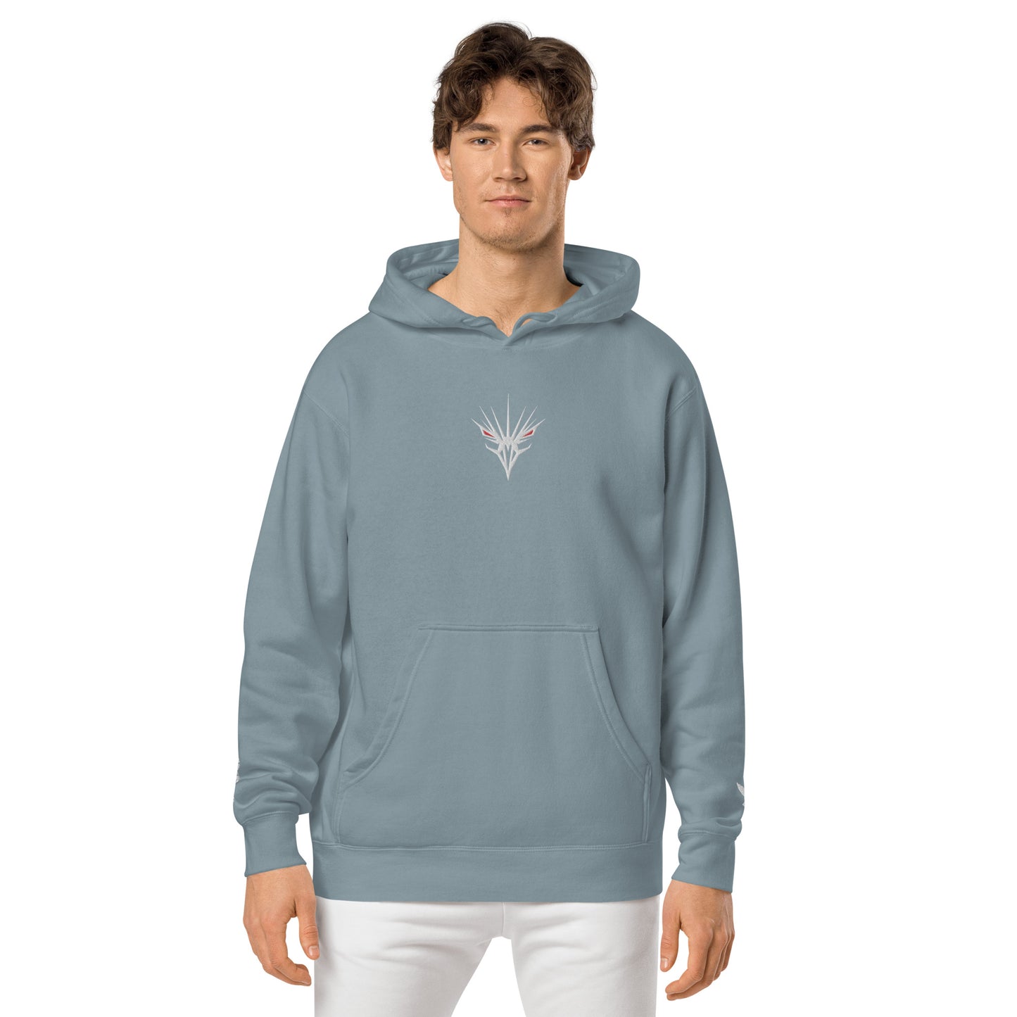 One Shot - Life is War - Embroidered - pigment-dyed hoodie