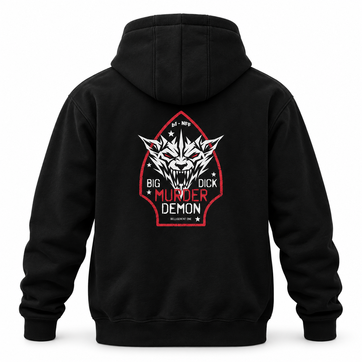 Big Dick Murder Demon Heavyweight Hoodie | Belligerent One