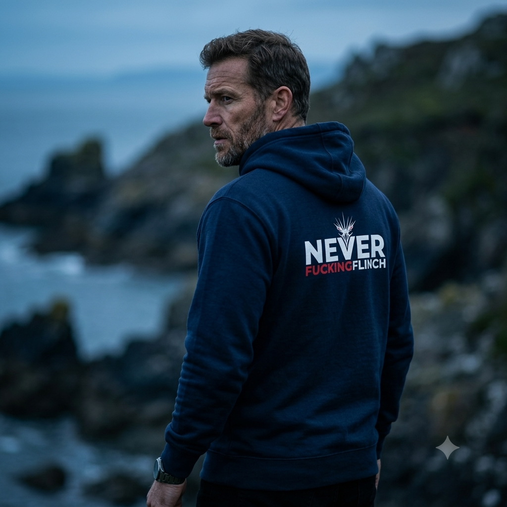 Never Fucking Flinch Eagle Eye Hoodie