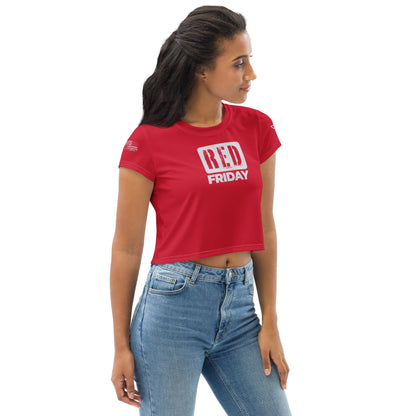 RED Friday - Remember Everyone Deployed - Crop Tee