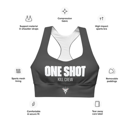 One Shot - Life is War -  Longline sports bra