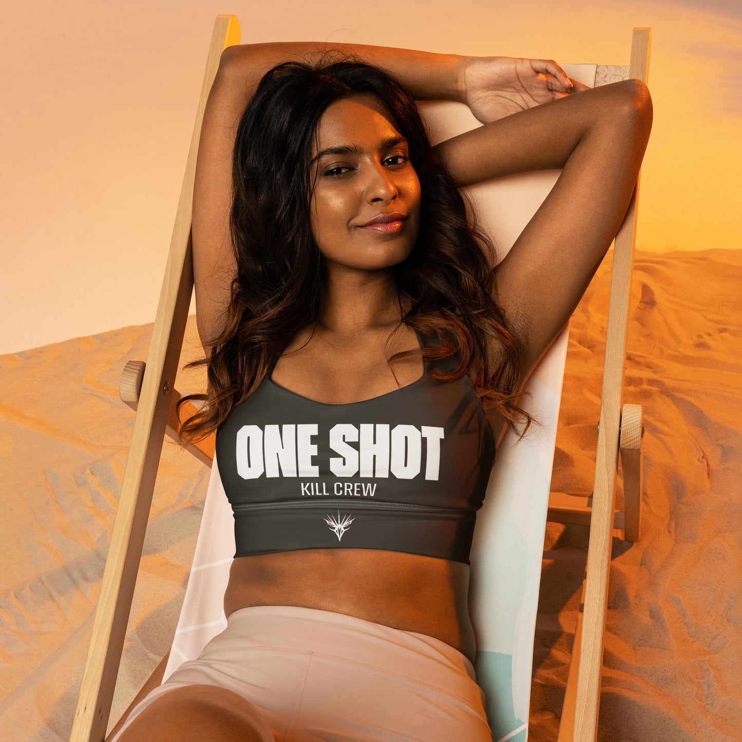 One Shot - Life is War -  Longline sports bra