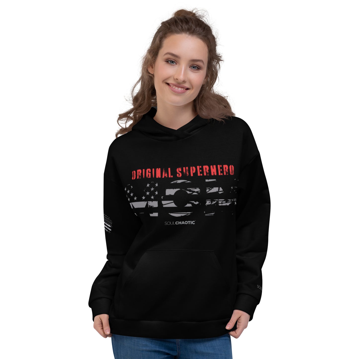 Original Superhero - MOM - Motherhood - Raising Warriors - Unisex Hoodie