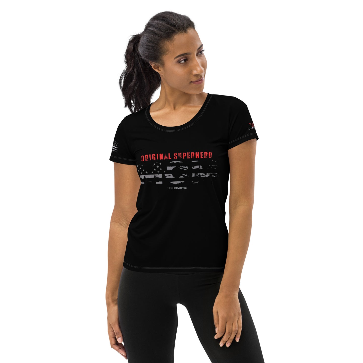 Original Superhero - MOM - Motherhood - Raising Warriors - Athletic Shirt