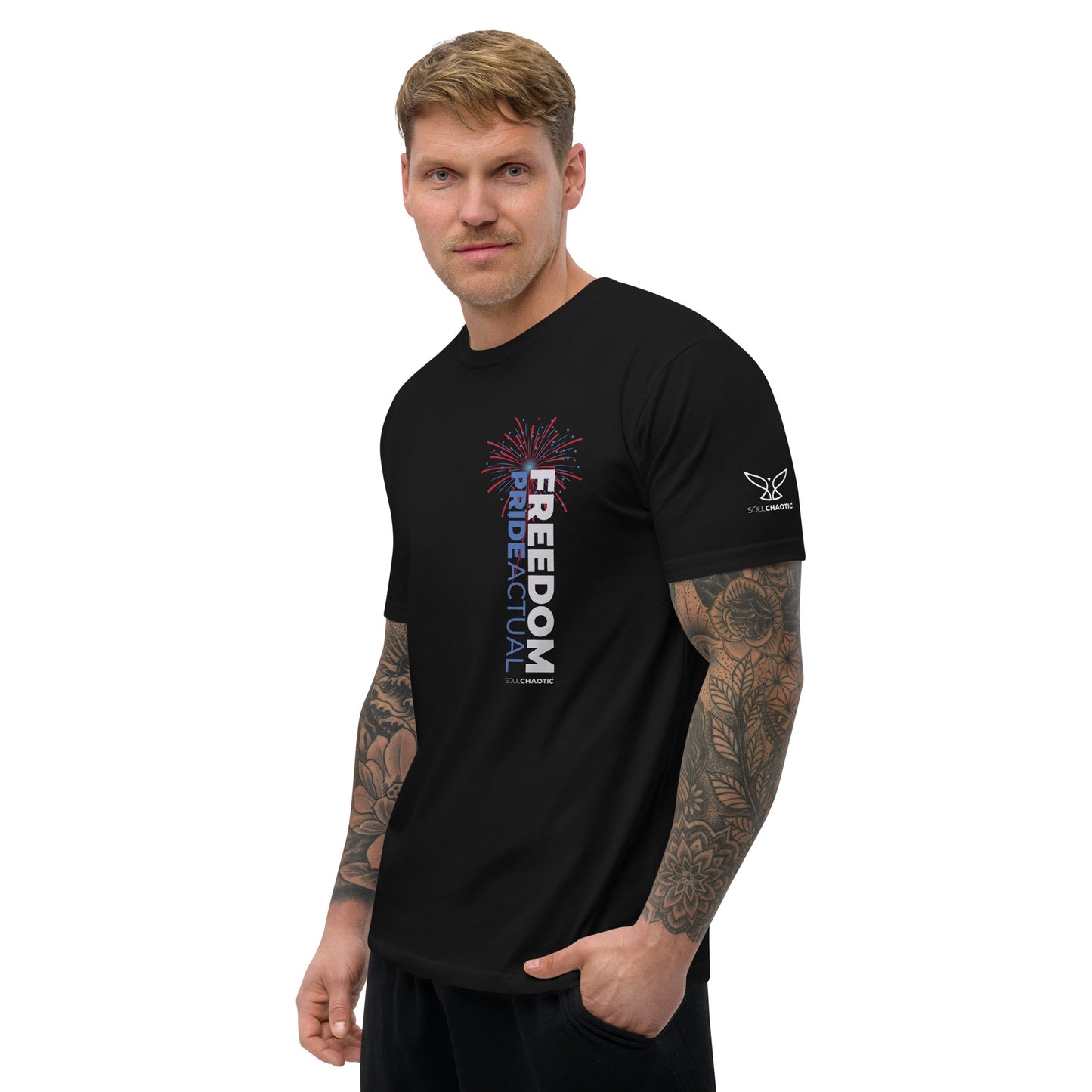 Pride Actual - Freedom & Liberty Men's Fitted T-shirt