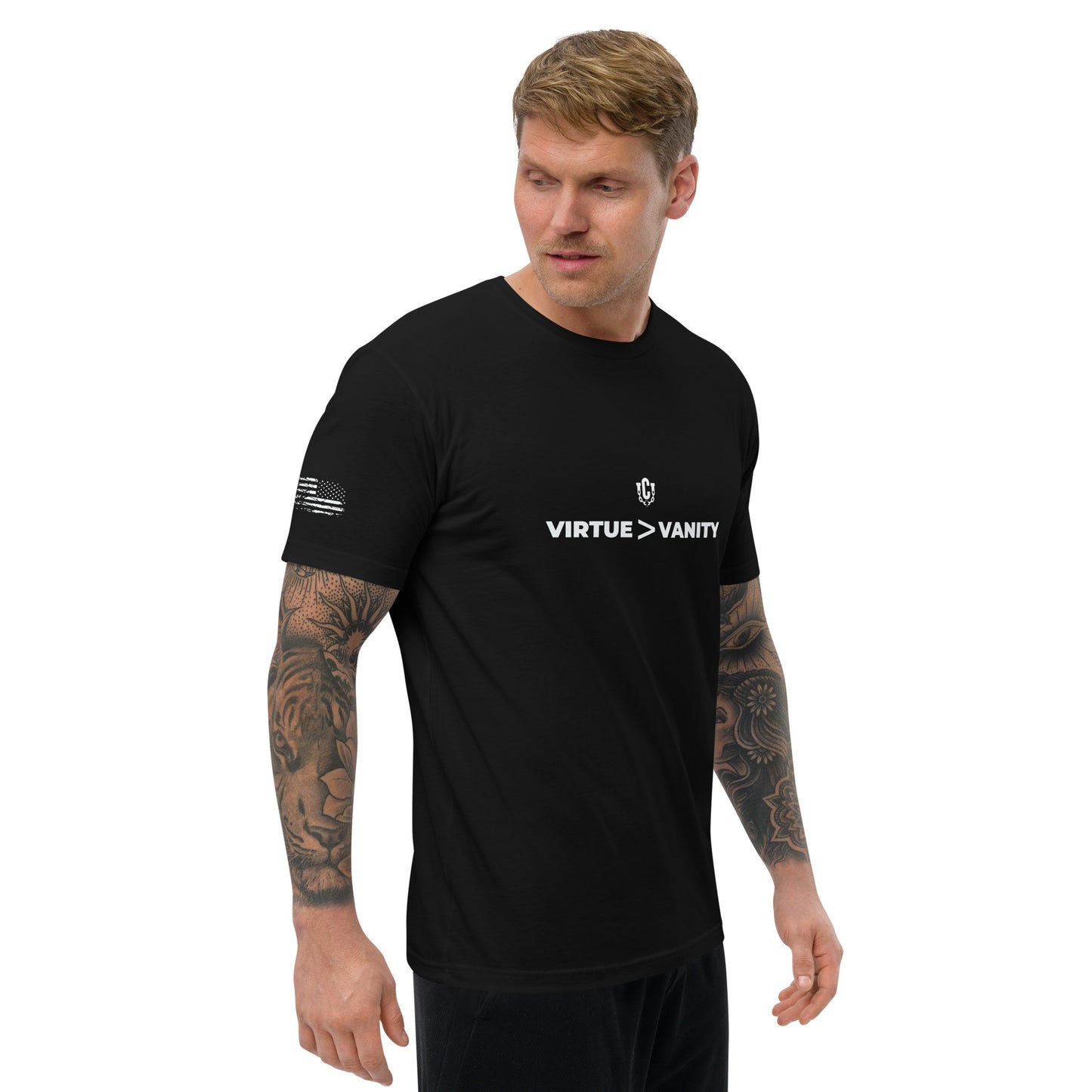 Virtue - Vanity || Change Unchained Series - Fitted Men's T-shirt