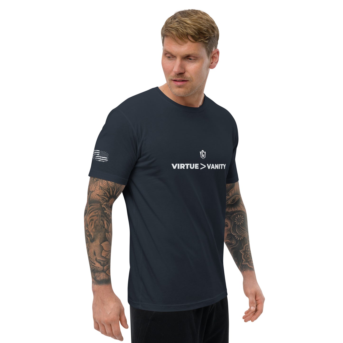 Virtue - Vanity || Change Unchained Series - Fitted Men's T-shirt