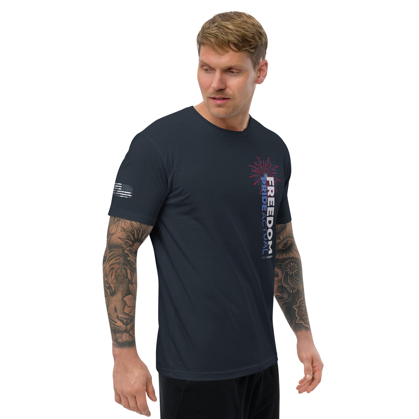 Pride Actual - Freedom & Liberty Men's Fitted T-shirt