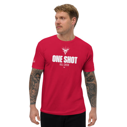 One Shot - Life is War - Mens's Fitted T-shirt