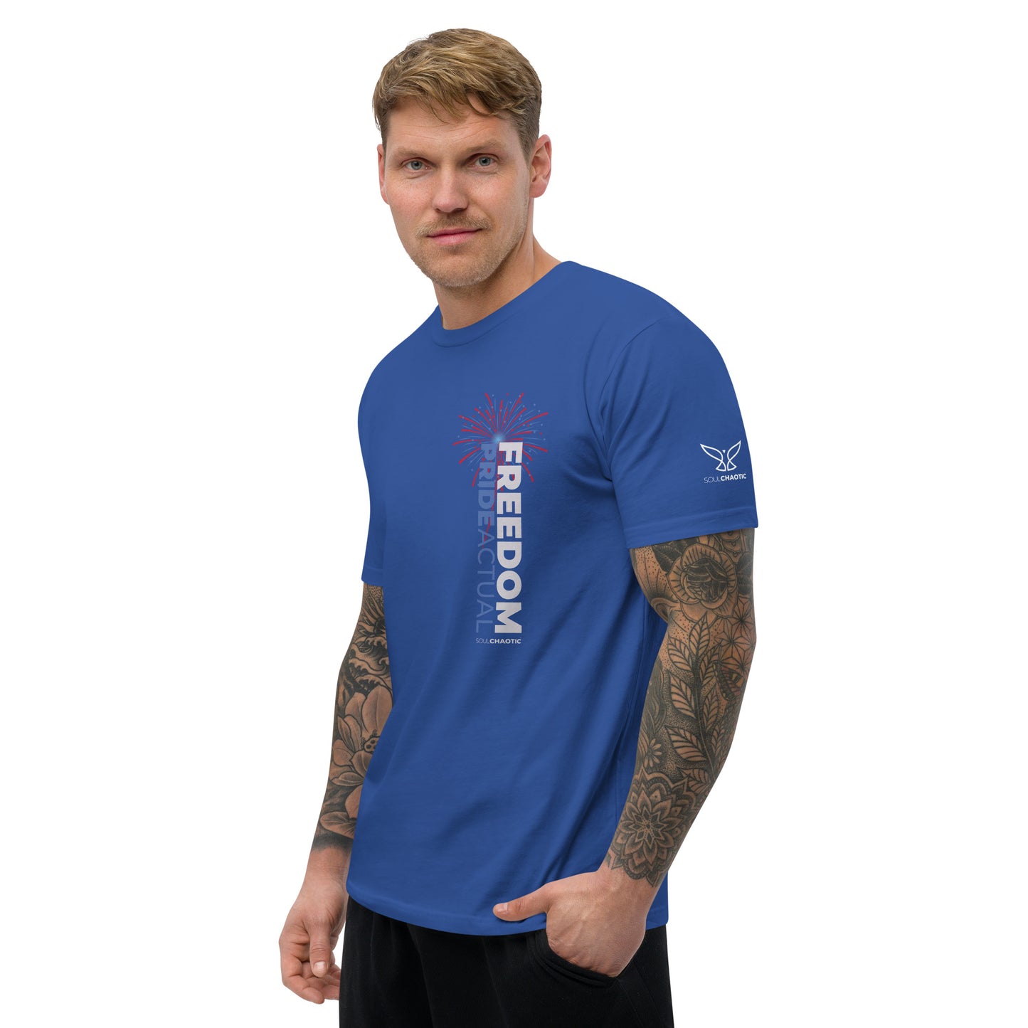 Pride Actual - Freedom & Liberty Men's Fitted T-shirt