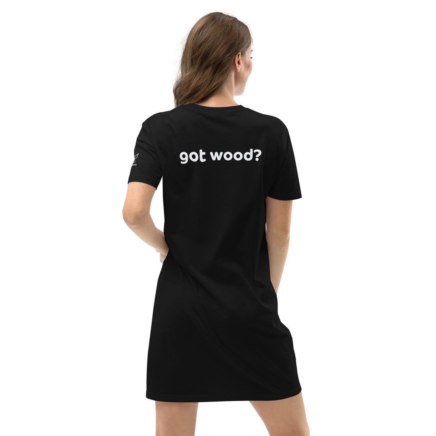 bevr. got wood?  cotton t-shirt dress