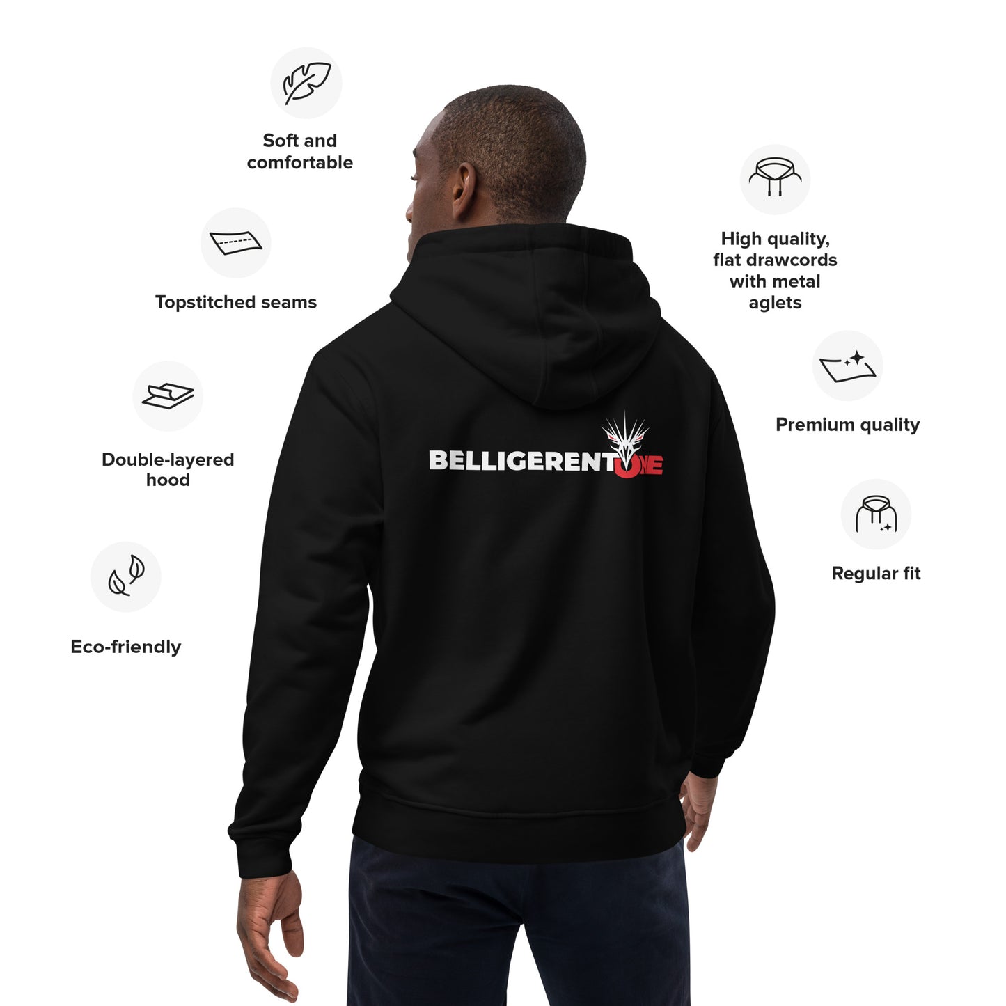 Belligerent One Hoodie – Where Comfort Meets Defiance