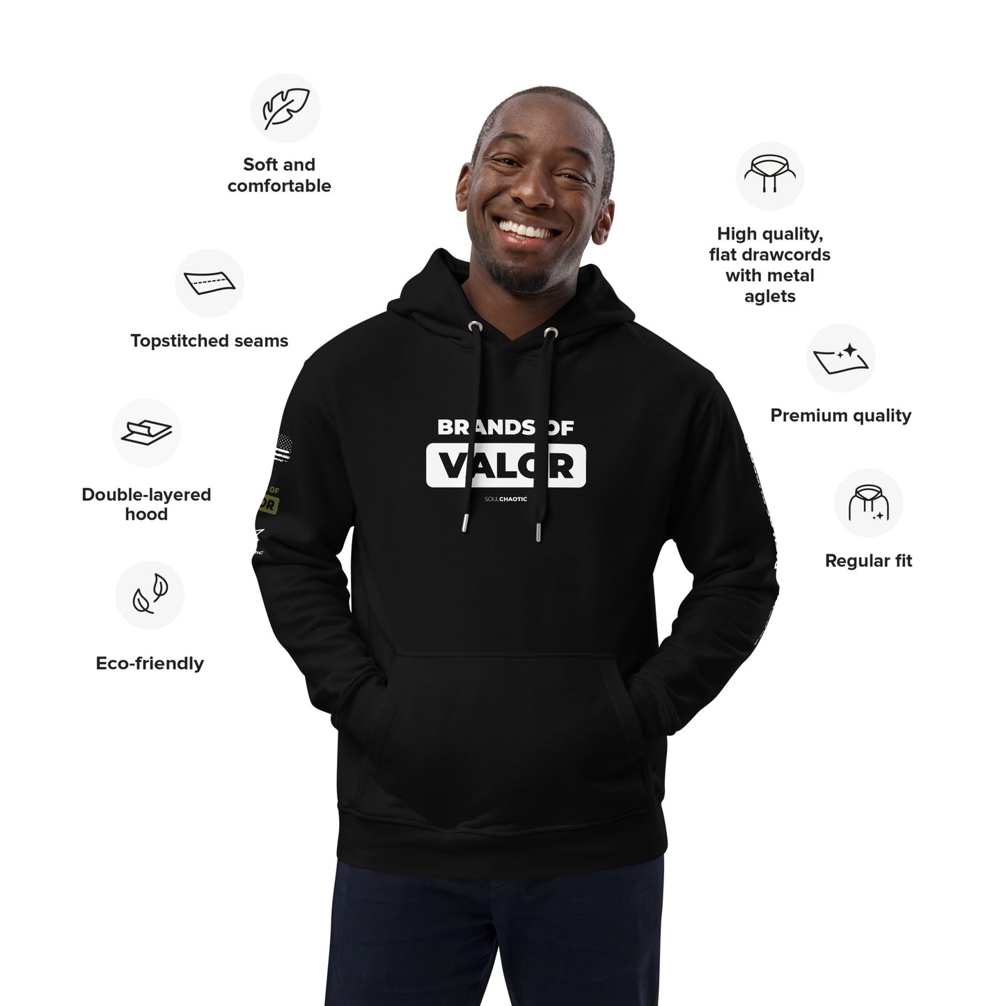 Brands of Valor  - Premium Hoodie BLACK