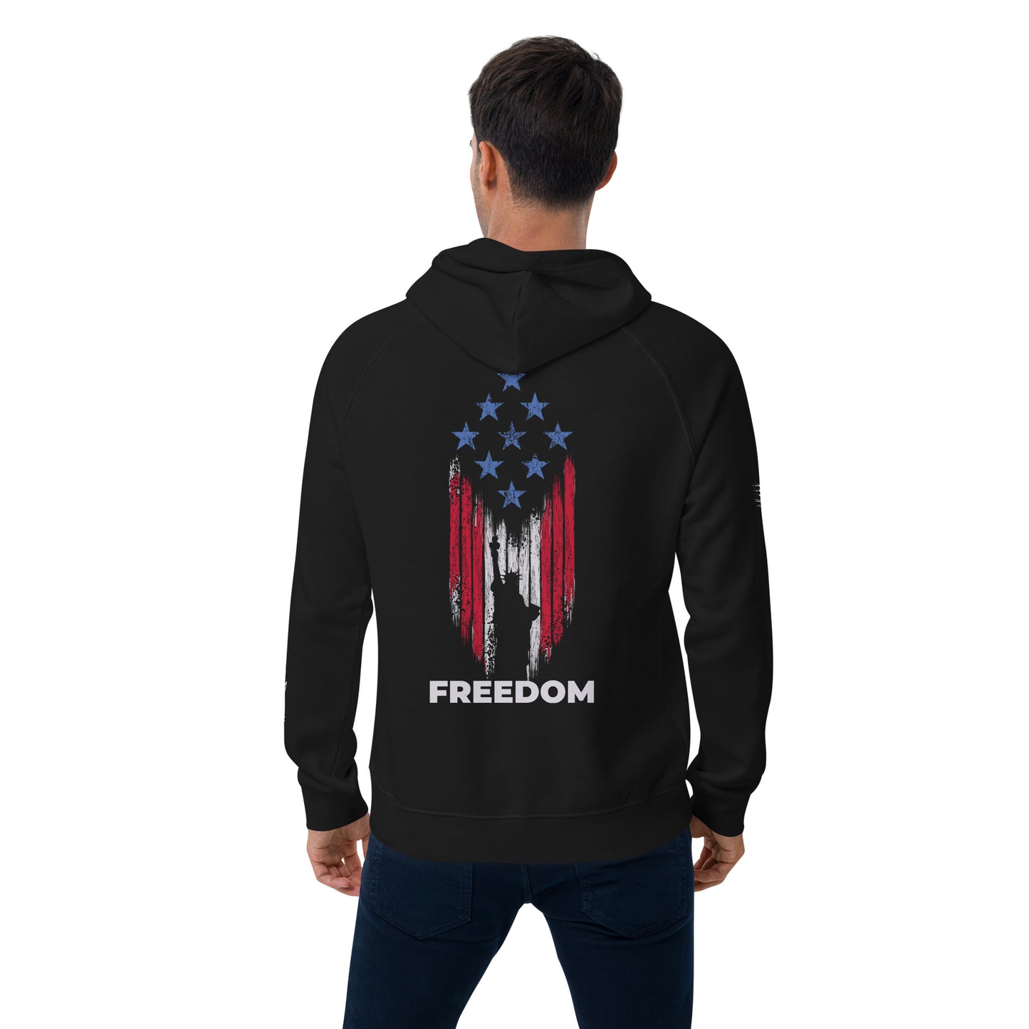 I'm Lit, Let's Bang - Freedom & Liberty - Unisex eco raglan hoodie