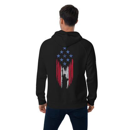 Pride Actual - Freedom & Liberty - Unisex eco raglan hoodie