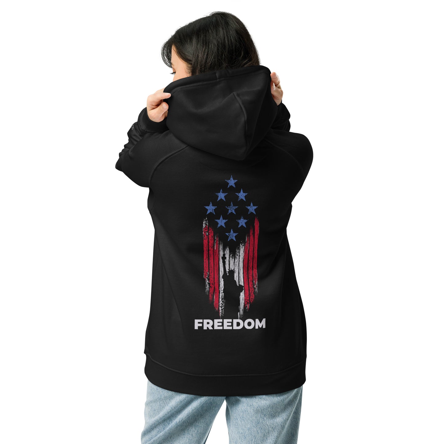 I'm Lit, Let's Bang - Freedom & Liberty - Unisex eco raglan hoodie