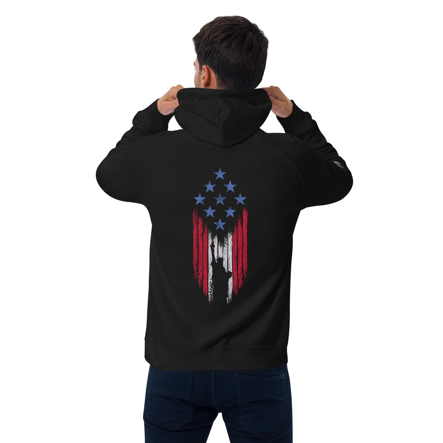 Pride Actual - Freedom & Liberty - Unisex eco raglan hoodie