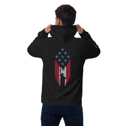 Pride Actual - Freedom & Liberty - Unisex eco raglan hoodie