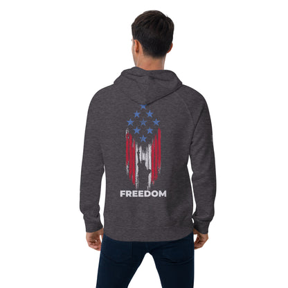 I'm Lit, Let's Bang - Freedom & Liberty - Unisex eco raglan hoodie