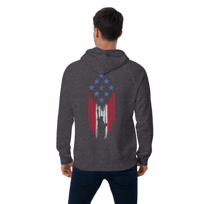 Pride Actual - Freedom & Liberty - Unisex eco raglan hoodie