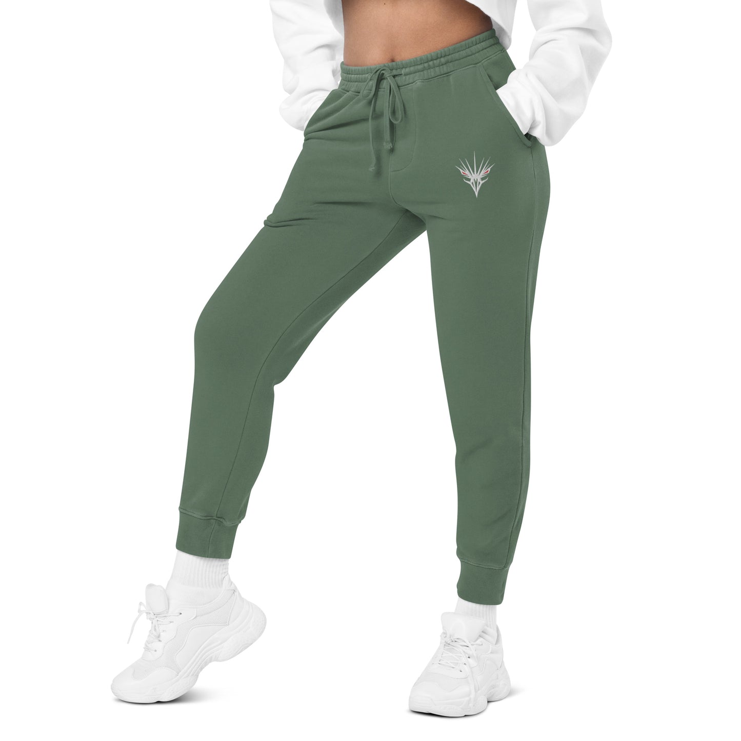 One Shot - Embroidered Women's pigment-dyed sweatpants