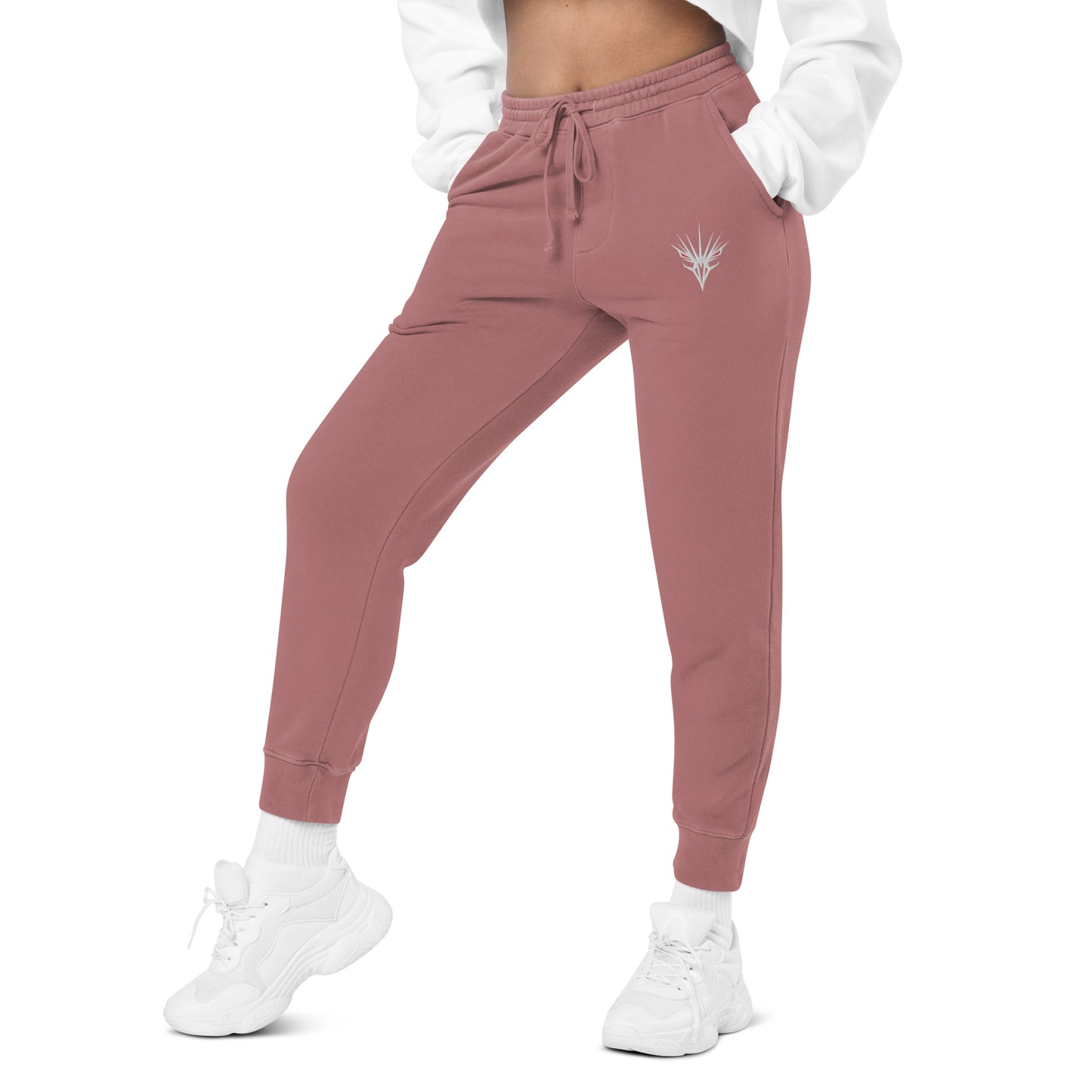 One Shot - Embroidered Women's pigment-dyed sweatpants