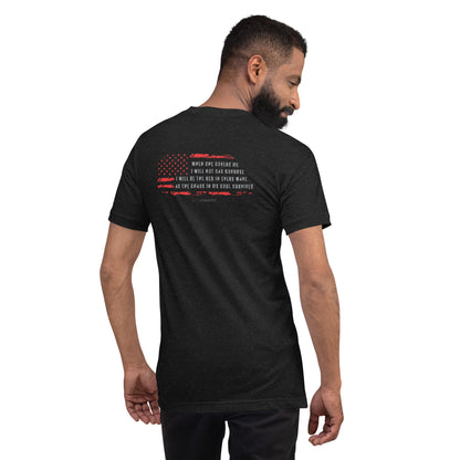 Resolute Acceptance - SemperFi {no sleeve print} - Unisex t-shirt