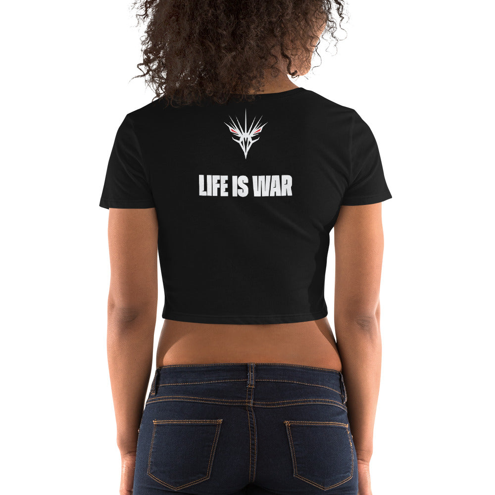 One Shot - Life is War - Women’s Crop Tee