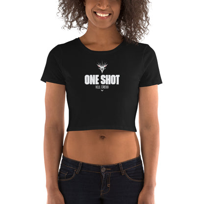 One Shot - Life is War - Women’s Crop Tee