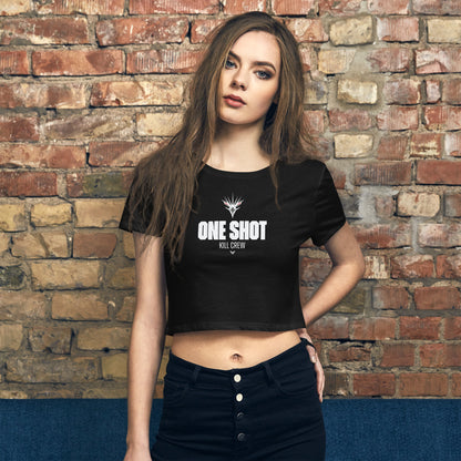 One Shot - Life is War - Women’s Crop Tee