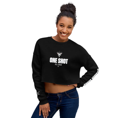 One Shot - Life is War - Crop Sweatshirt