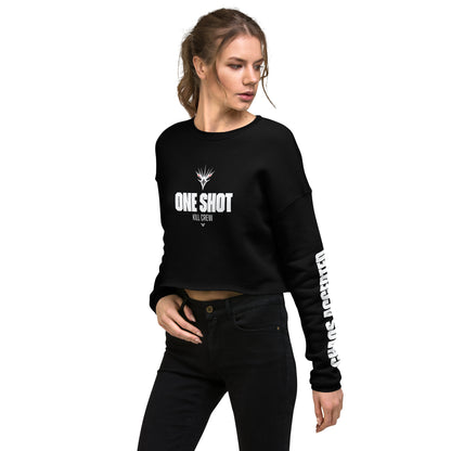 One Shot - Life is War - Crop Sweatshirt