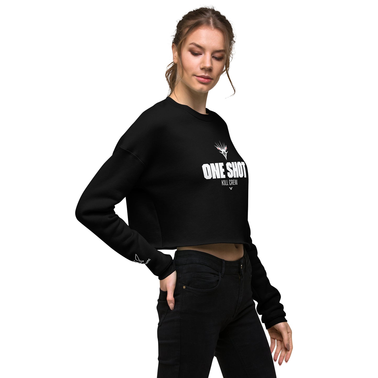 One Shot - Life is War - Crop Sweatshirt