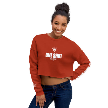 One Shot - Life is War - Crop Sweatshirt