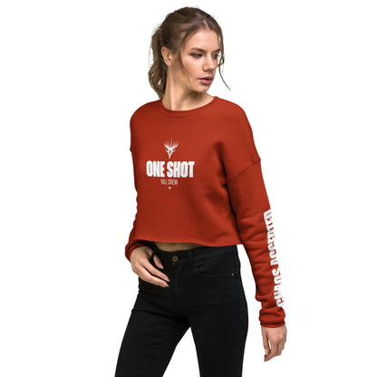 One Shot - Life is War - Crop Sweatshirt