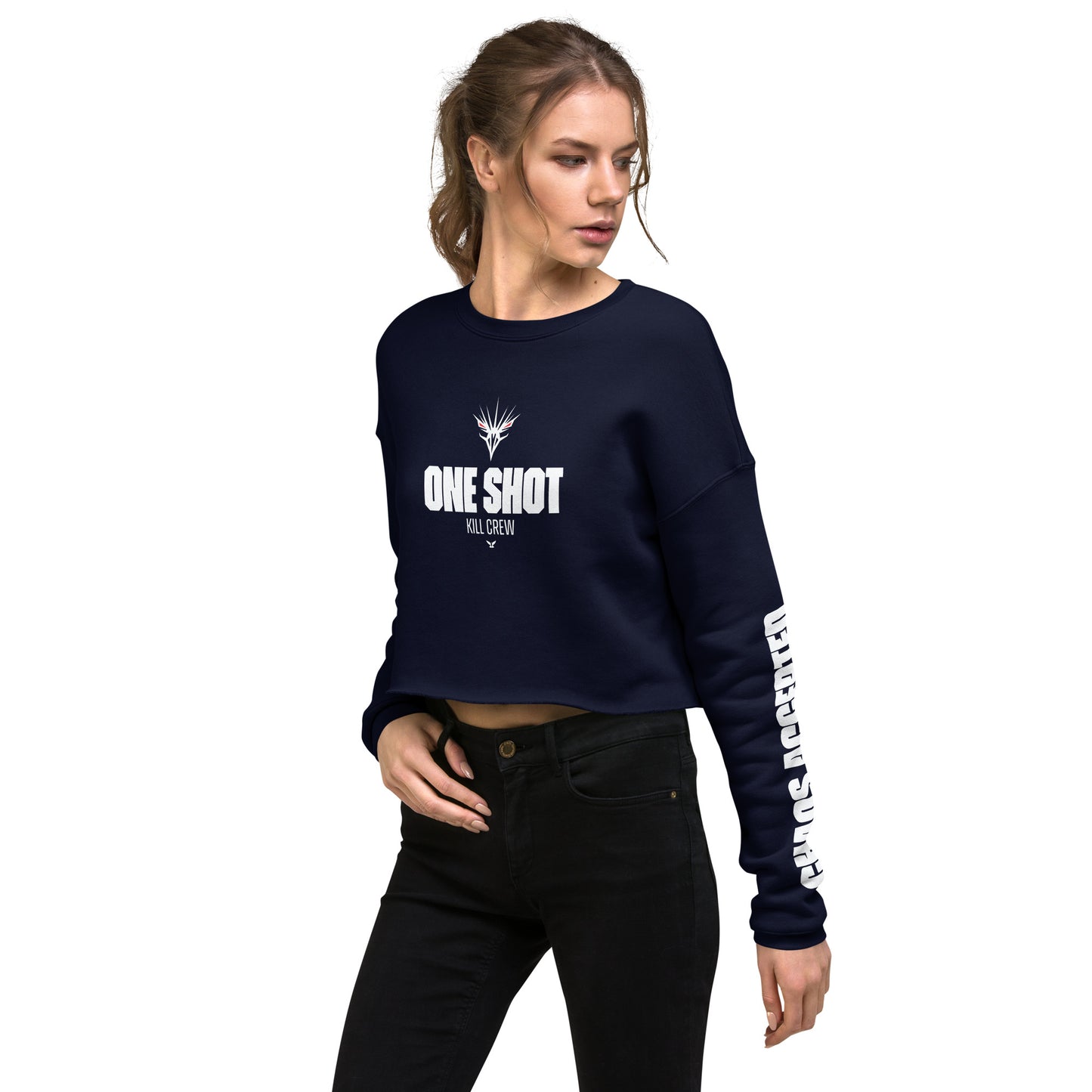 One Shot - Life is War - Crop Sweatshirt