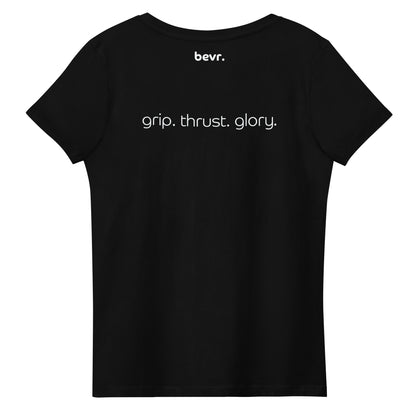 joy stick racing - grip. thrust. glory. - Women's fitted eco tee