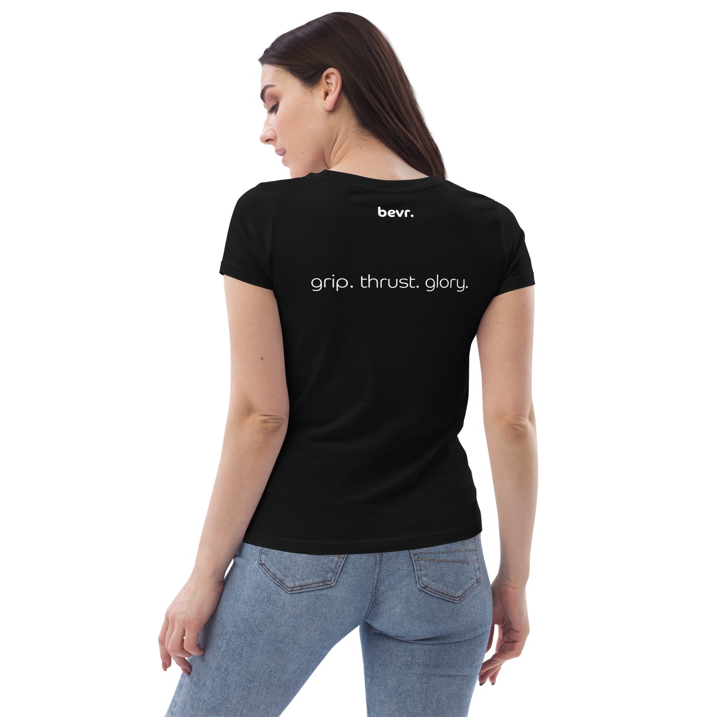 joy stick racing - grip. thrust. glory. - Women's fitted eco tee