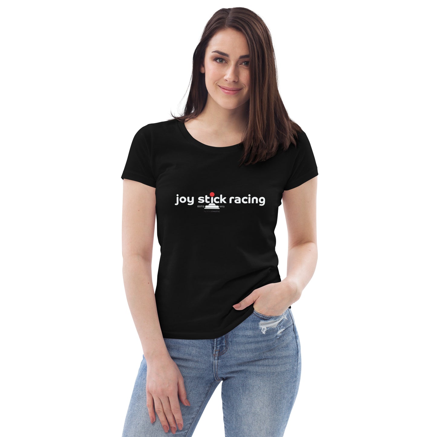 joy stick racing - grip. thrust. glory. - Women's fitted eco tee