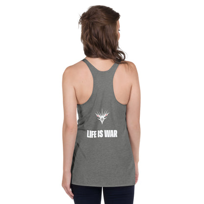 One Shot - Life is War - Women's Racerback Tank