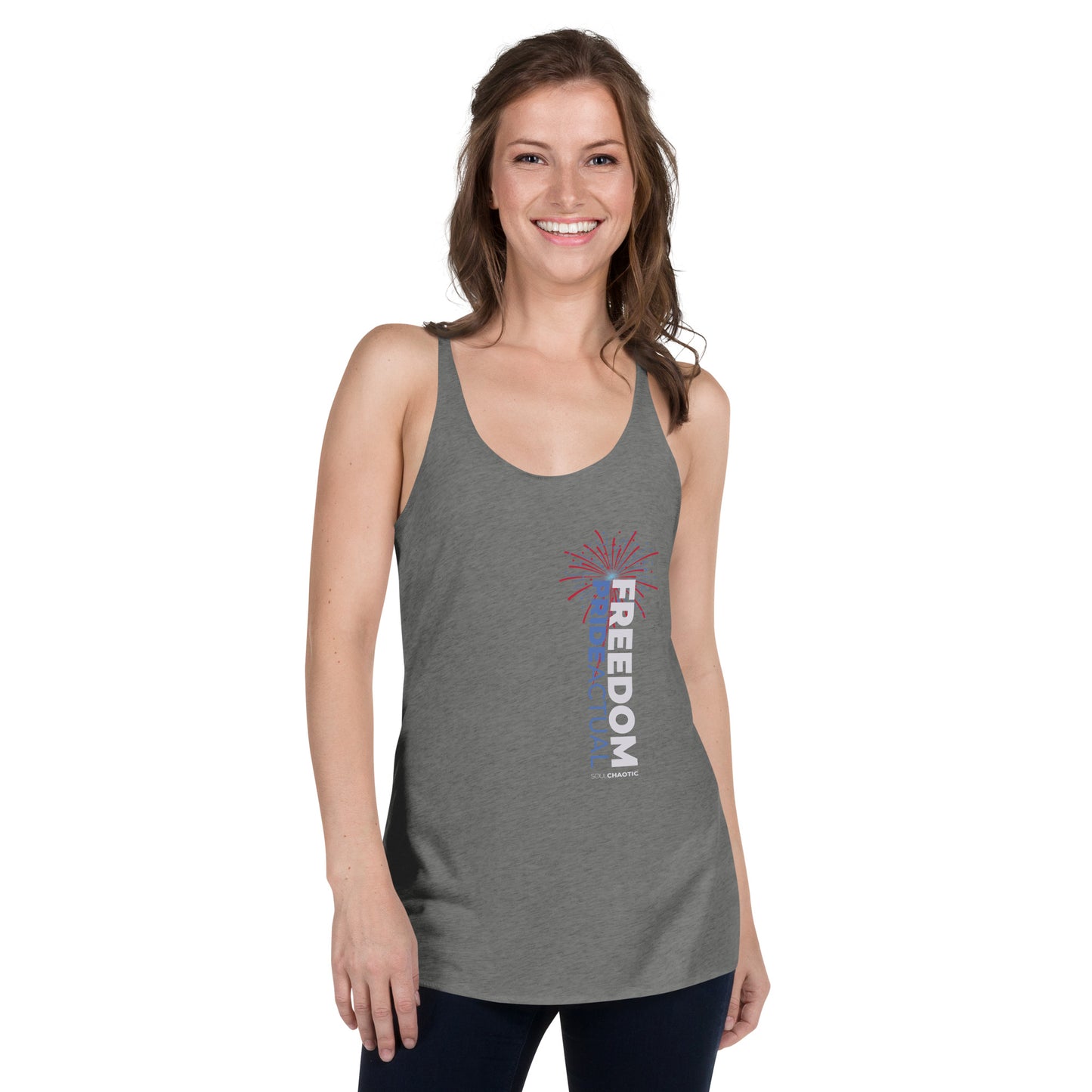 Pride Actual - Freedom & Liberty - Women's Racerback Tank