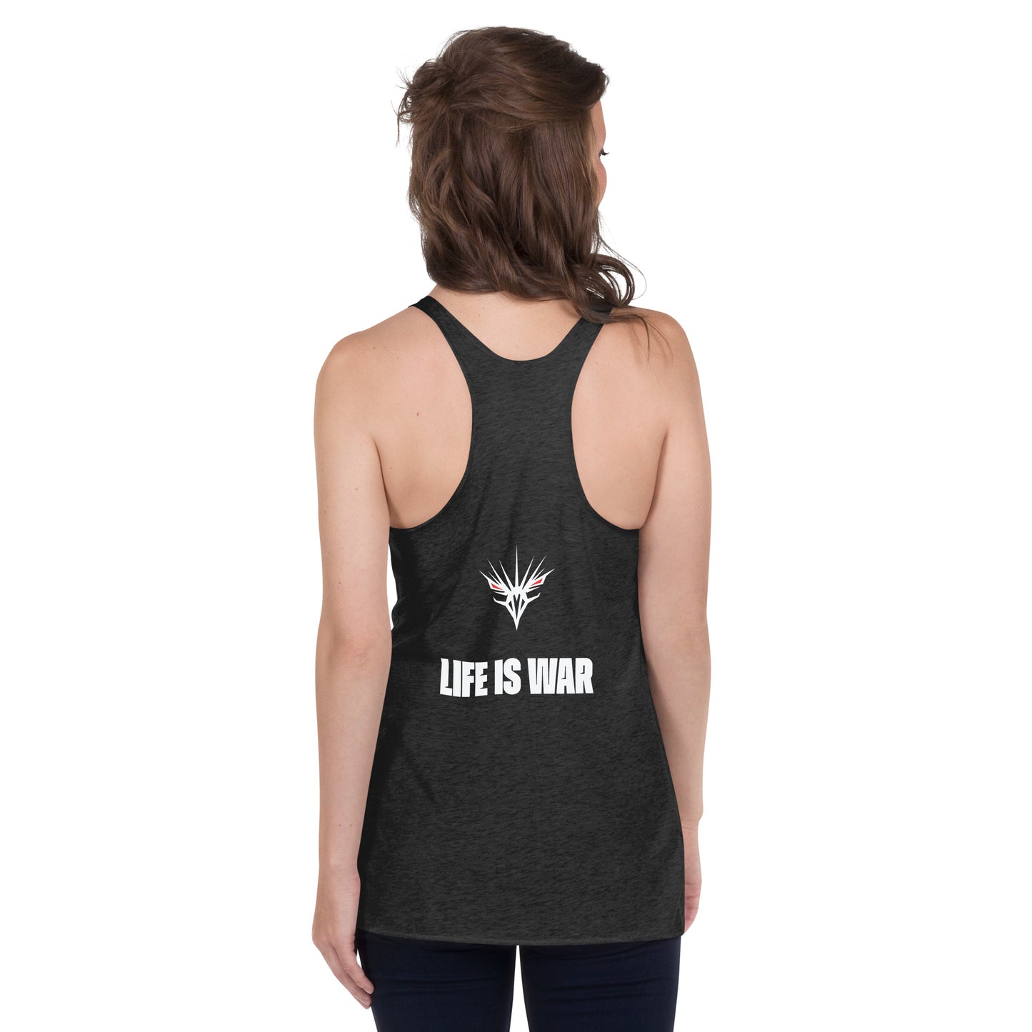 One Shot - Life is War - Women's Racerback Tank