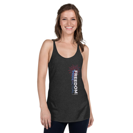 Pride Actual - Freedom & Liberty - Women's Racerback Tank