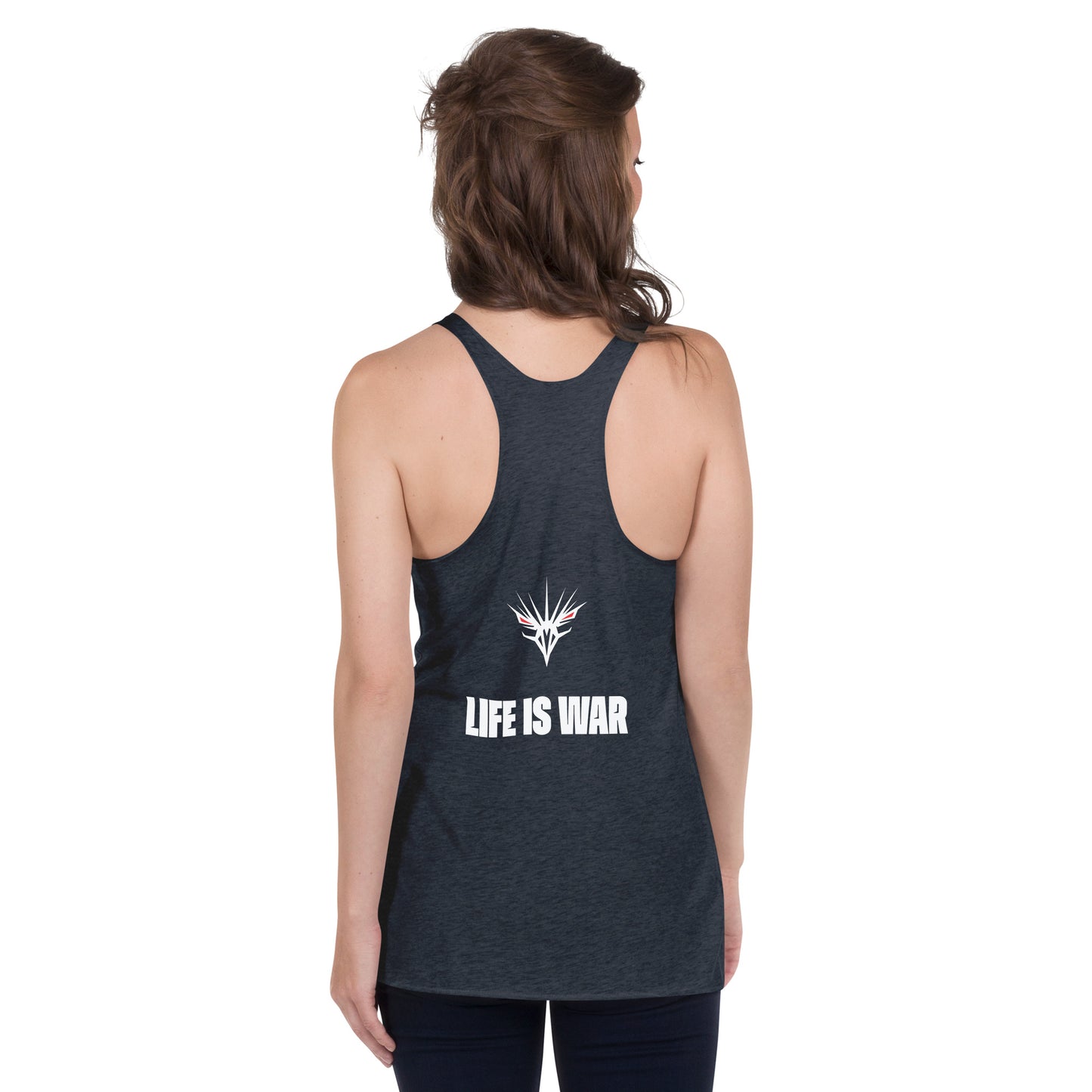 One Shot - Life is War - Women's Racerback Tank